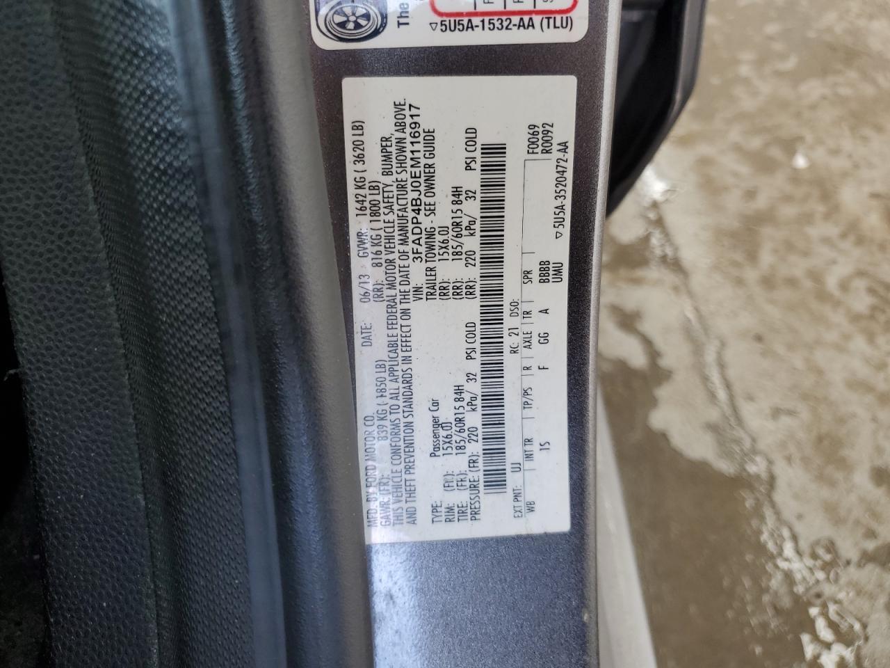 2014 FORD Fiesta