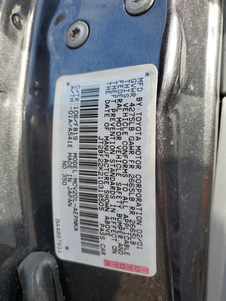 2001 TOYOTA CAMRY