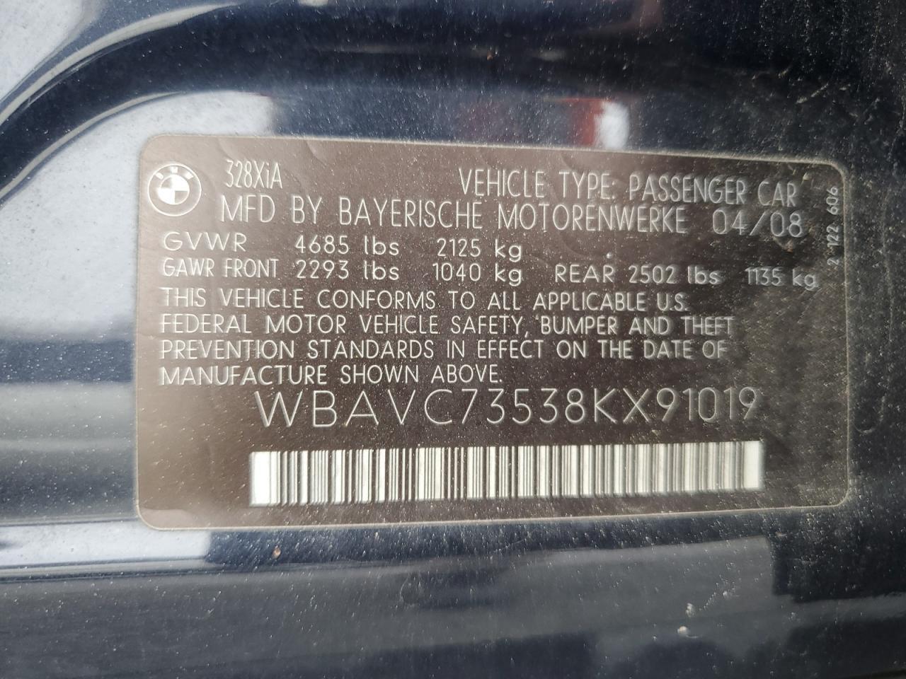 2008 BMW 3 SERIES