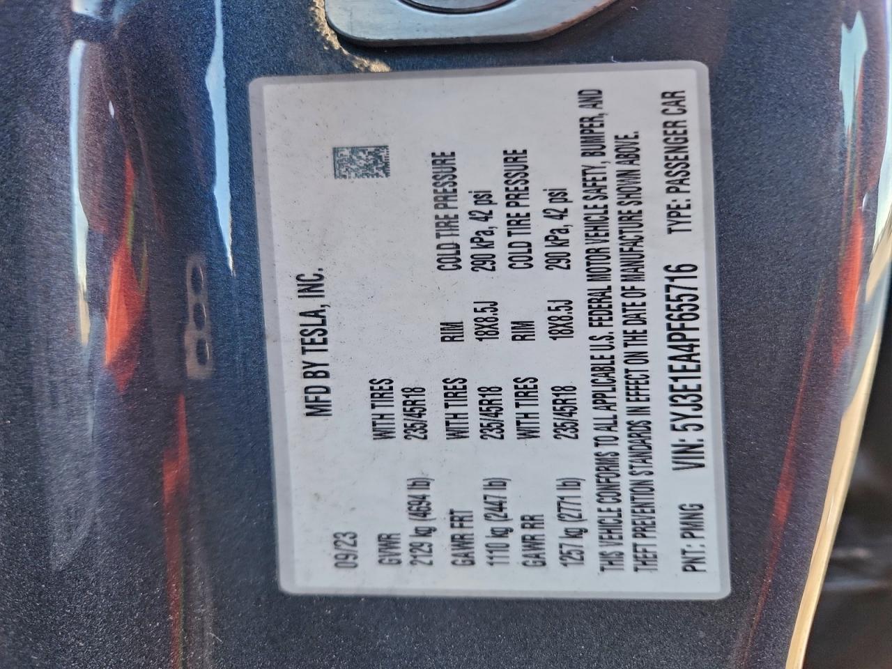 2023 TESLA MODEL 3