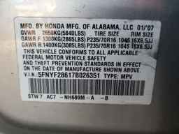 2007 HONDA PILOT