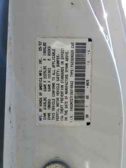 2007 HONDA ACCORD