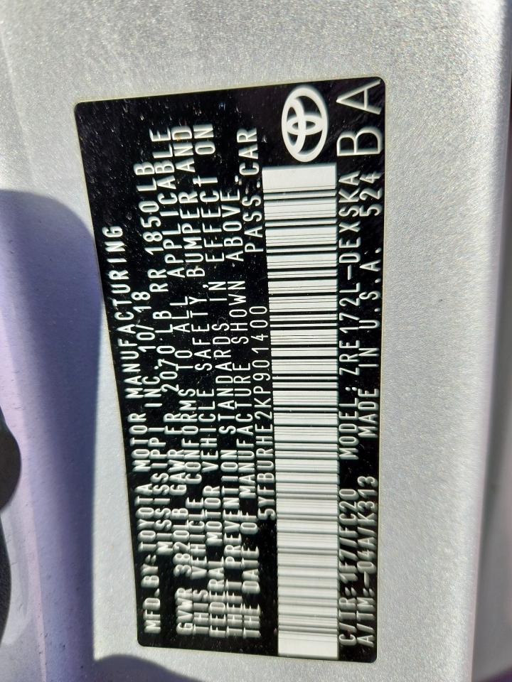 2019 TOYOTA COROLLA