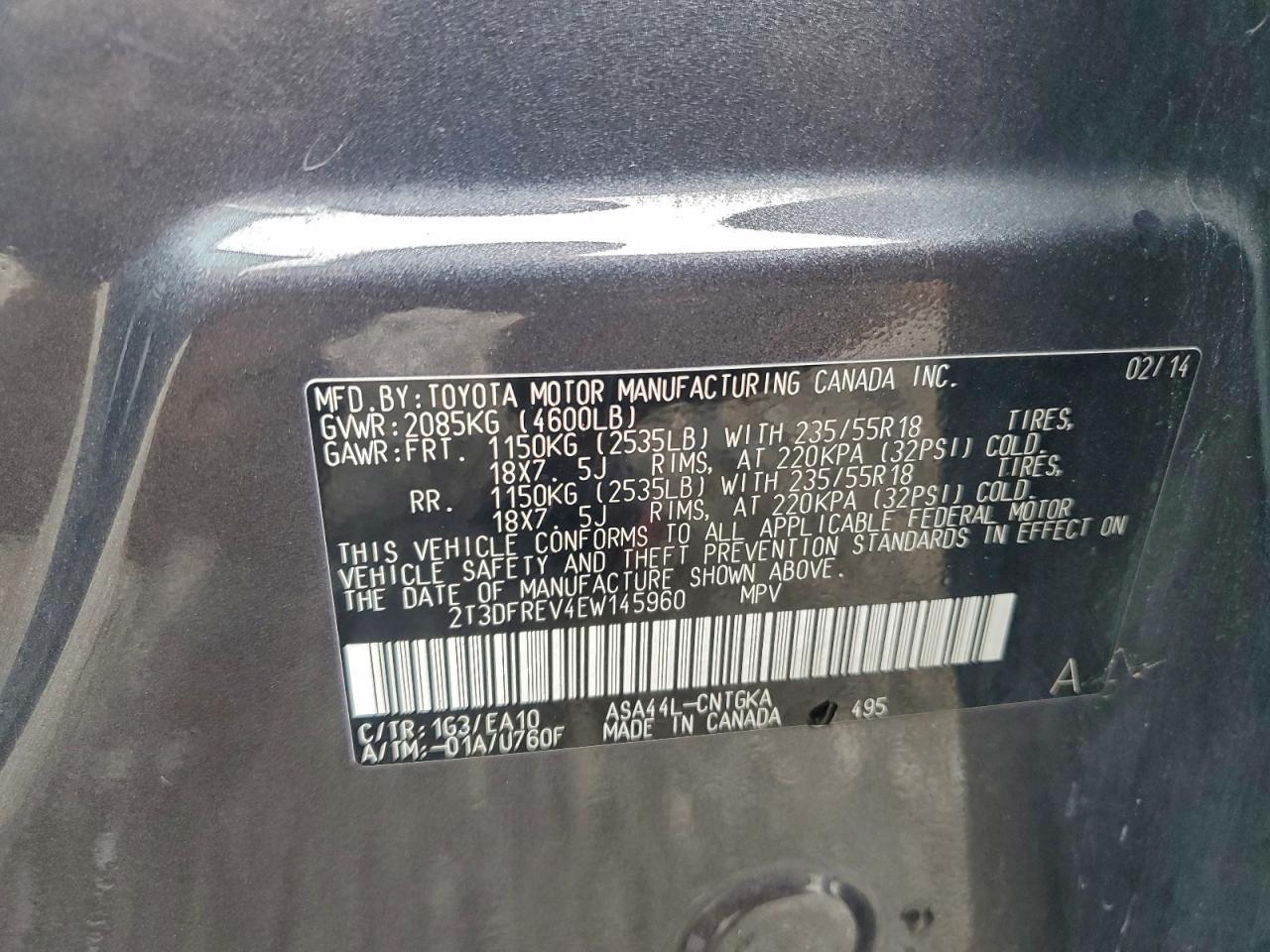 2014 TOYOTA RAV4