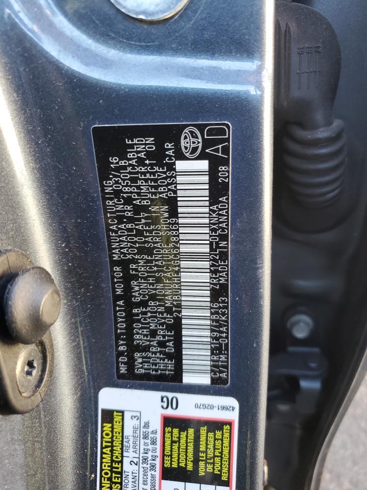 2016 TOYOTA COROLLA