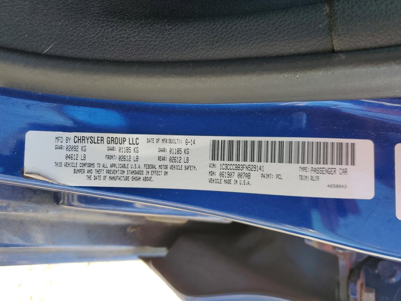 2015 CHRYSLER 200