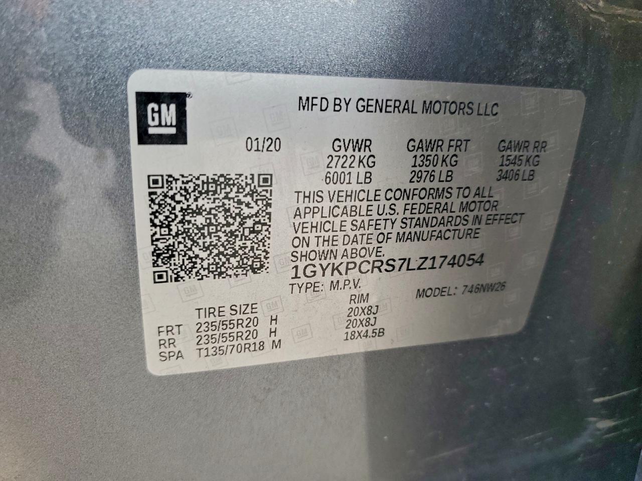 2020 CADILLAC XT6