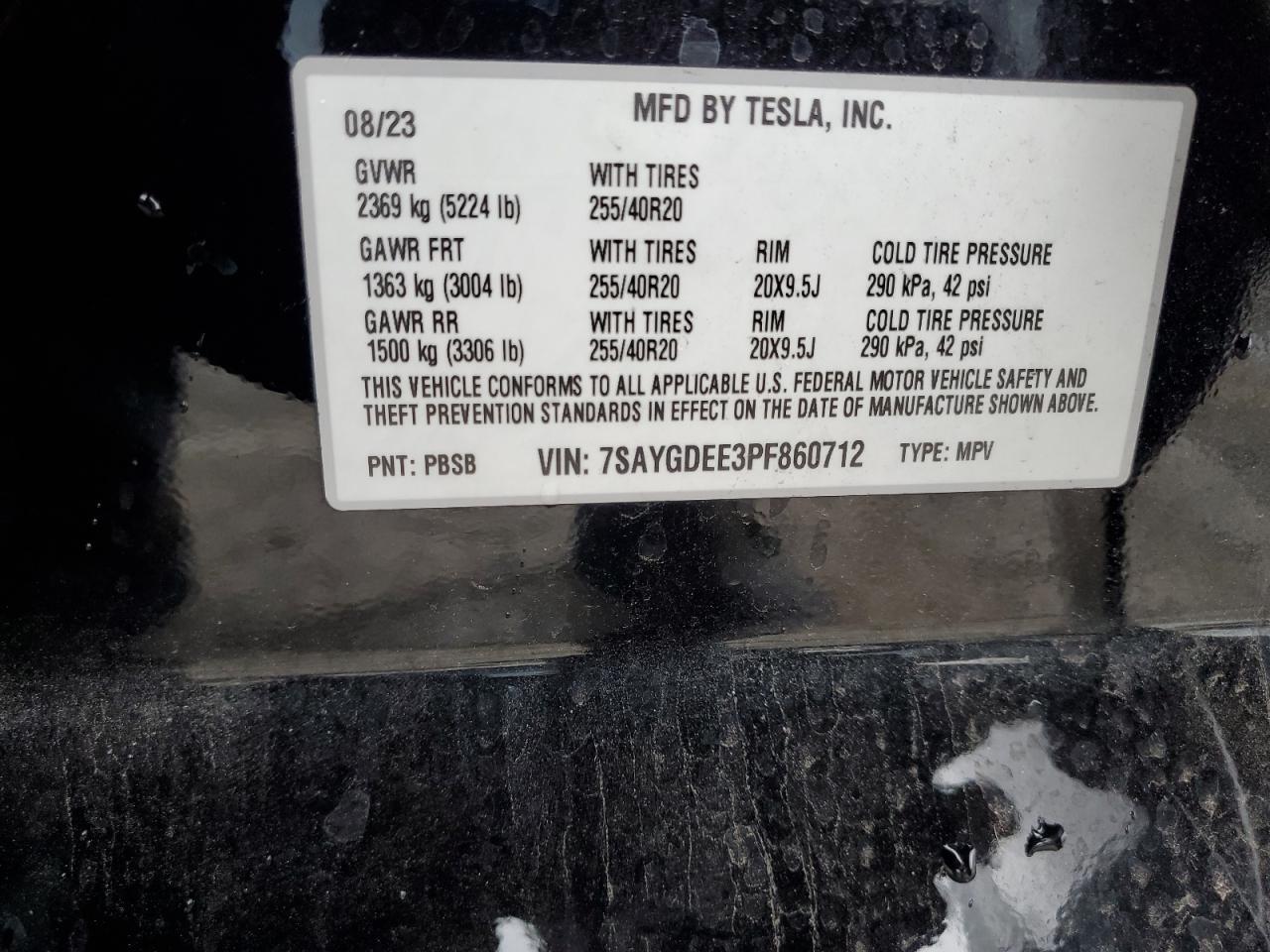 2023 TESLA MODEL Y