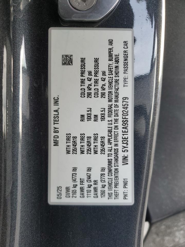 2025 TESLA MODEL 3