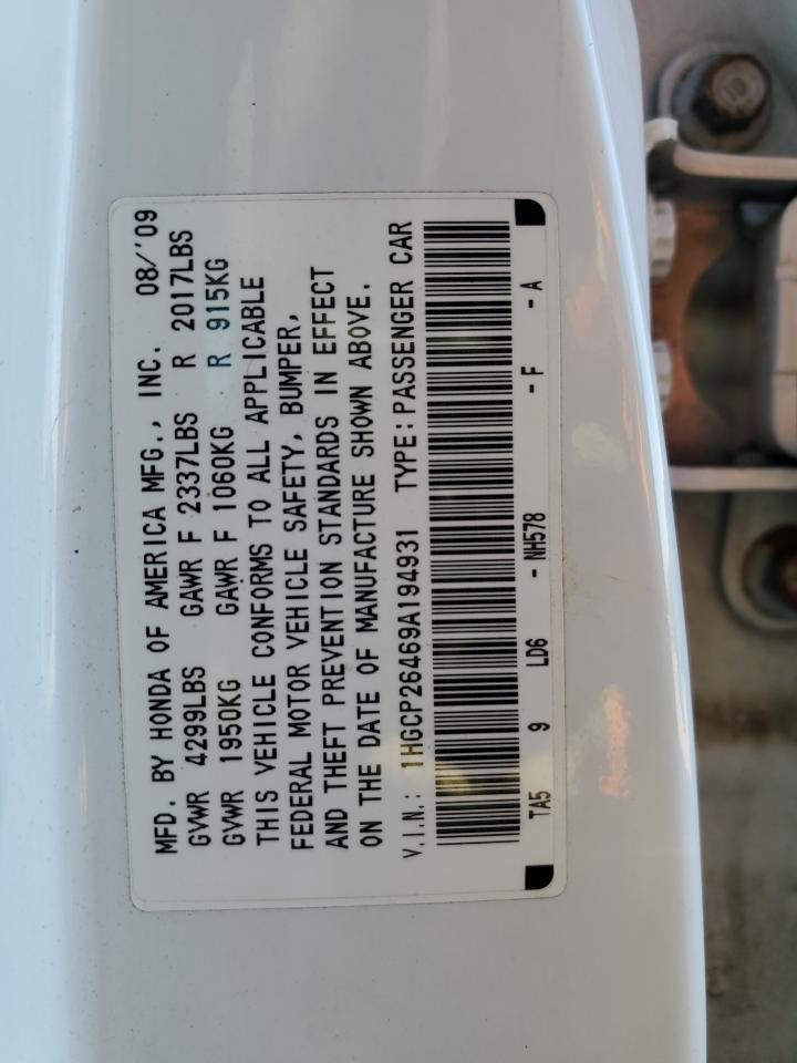 2009 HONDA ACCORD
