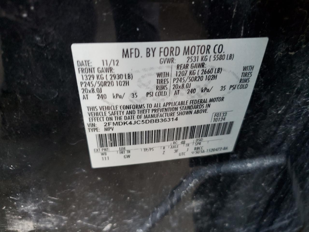 2013 FORD EDGE