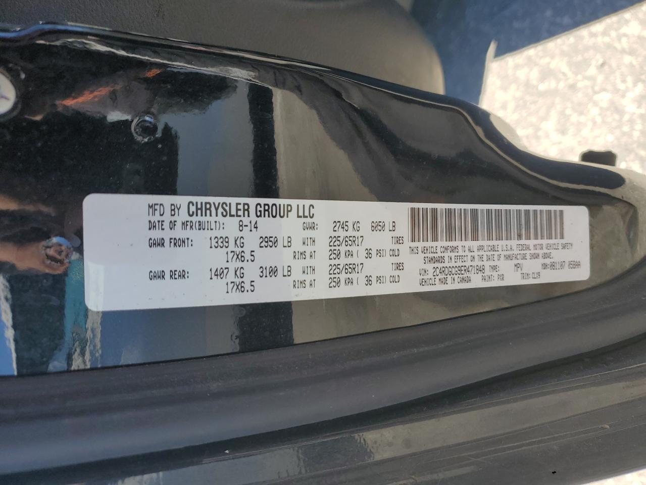 2014 DODGE GRAND CARAVAN