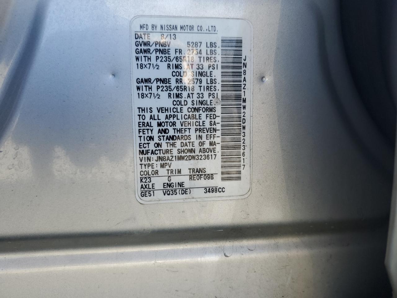 2013 NISSAN MURANO