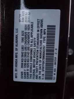 2021 HONDA PILOT