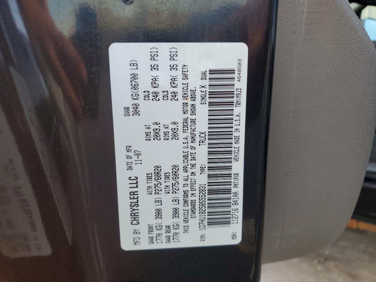 2008 DODGE RAM 1500