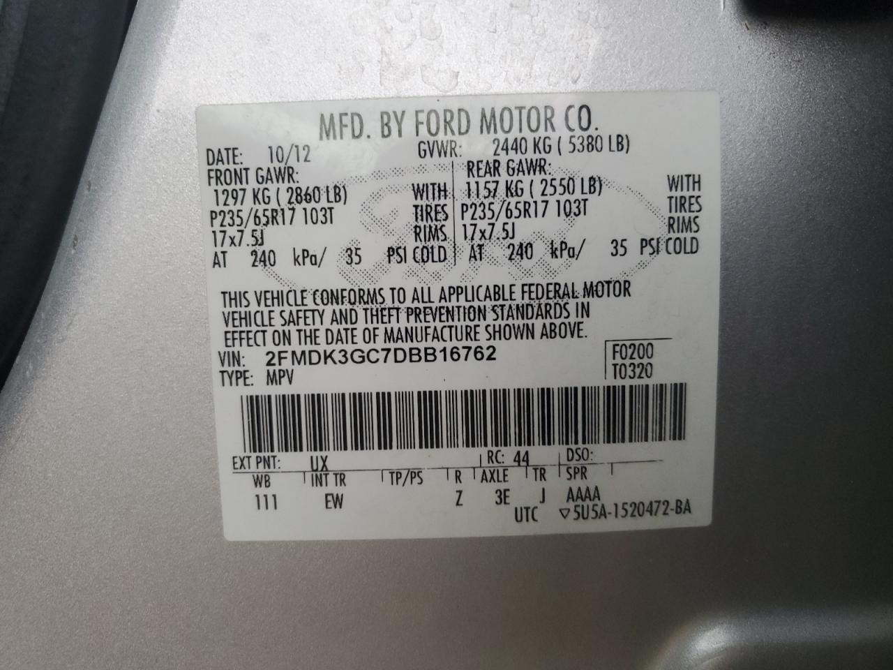 2013 FORD EDGE