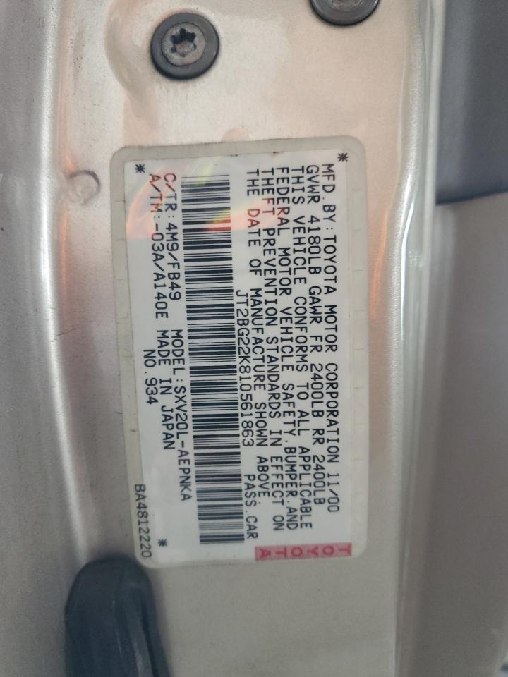 2001 TOYOTA CAMRY
