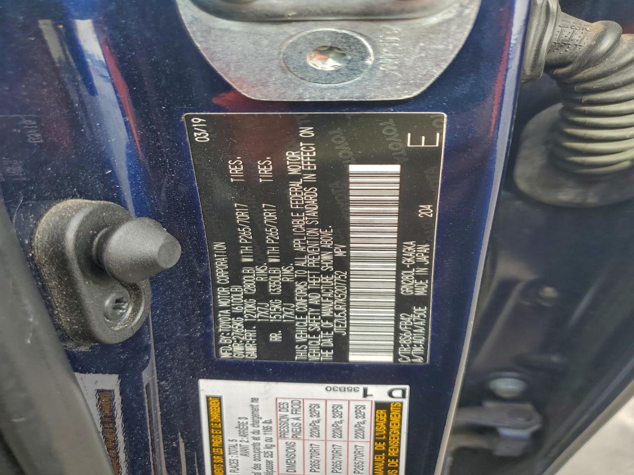 2019 TOYOTA 4Runner