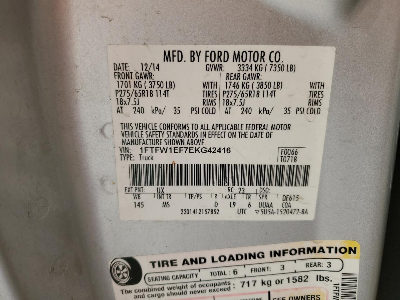2014 FORD F-150