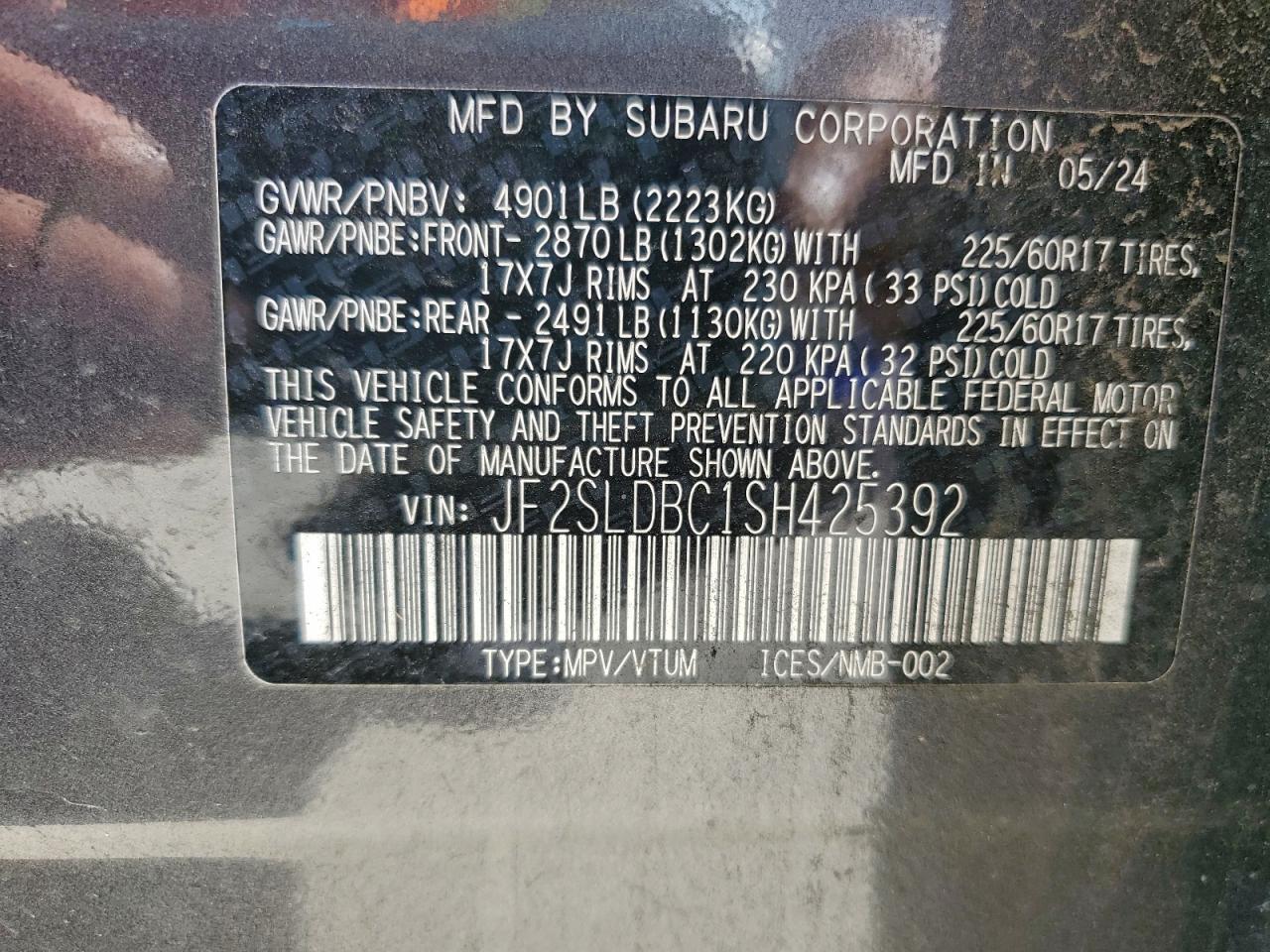 2025 SUBARU FORESTER
