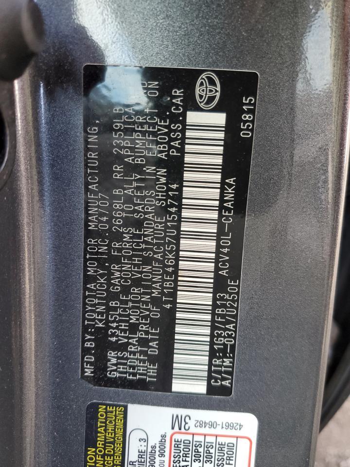 2007 TOYOTA CAMRY