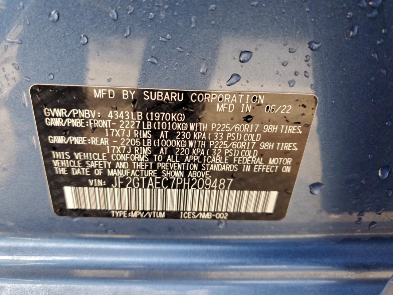 2023 SUBARU Crosstrek