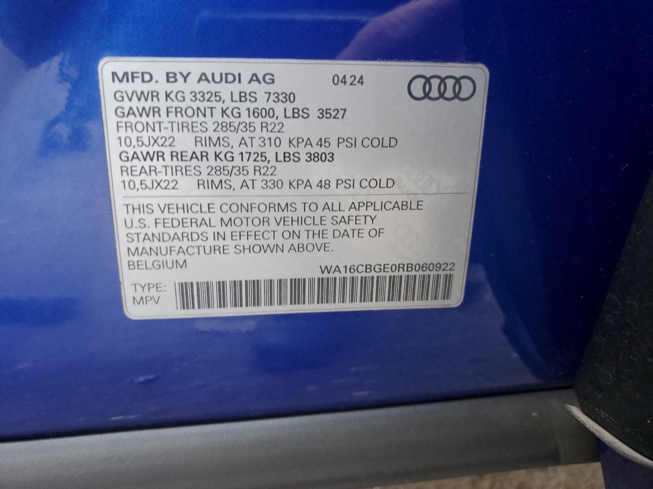 2024 AUDI SQ8
