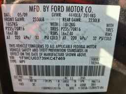 2009 FORD ESCAPE