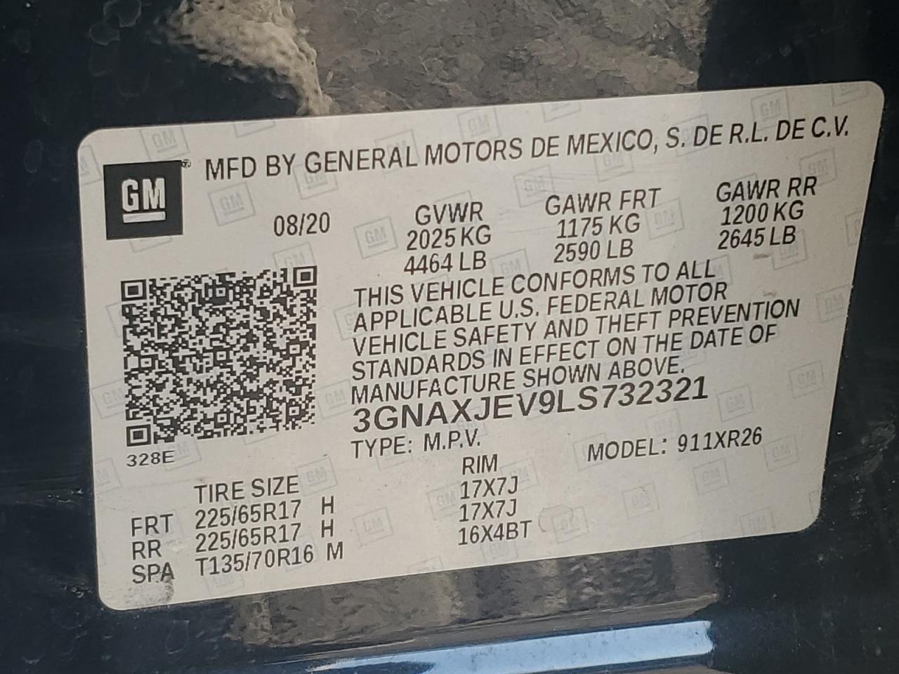2020 CHEVROLET EQUINOX