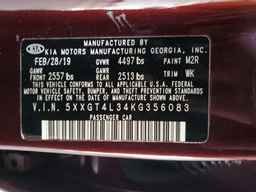 2019 KIA OPTIMA
