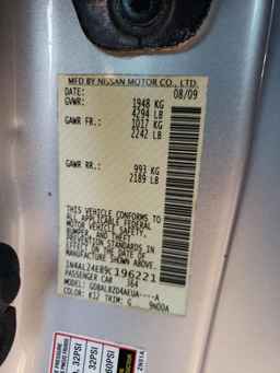 2009 NISSAN ALTIMA