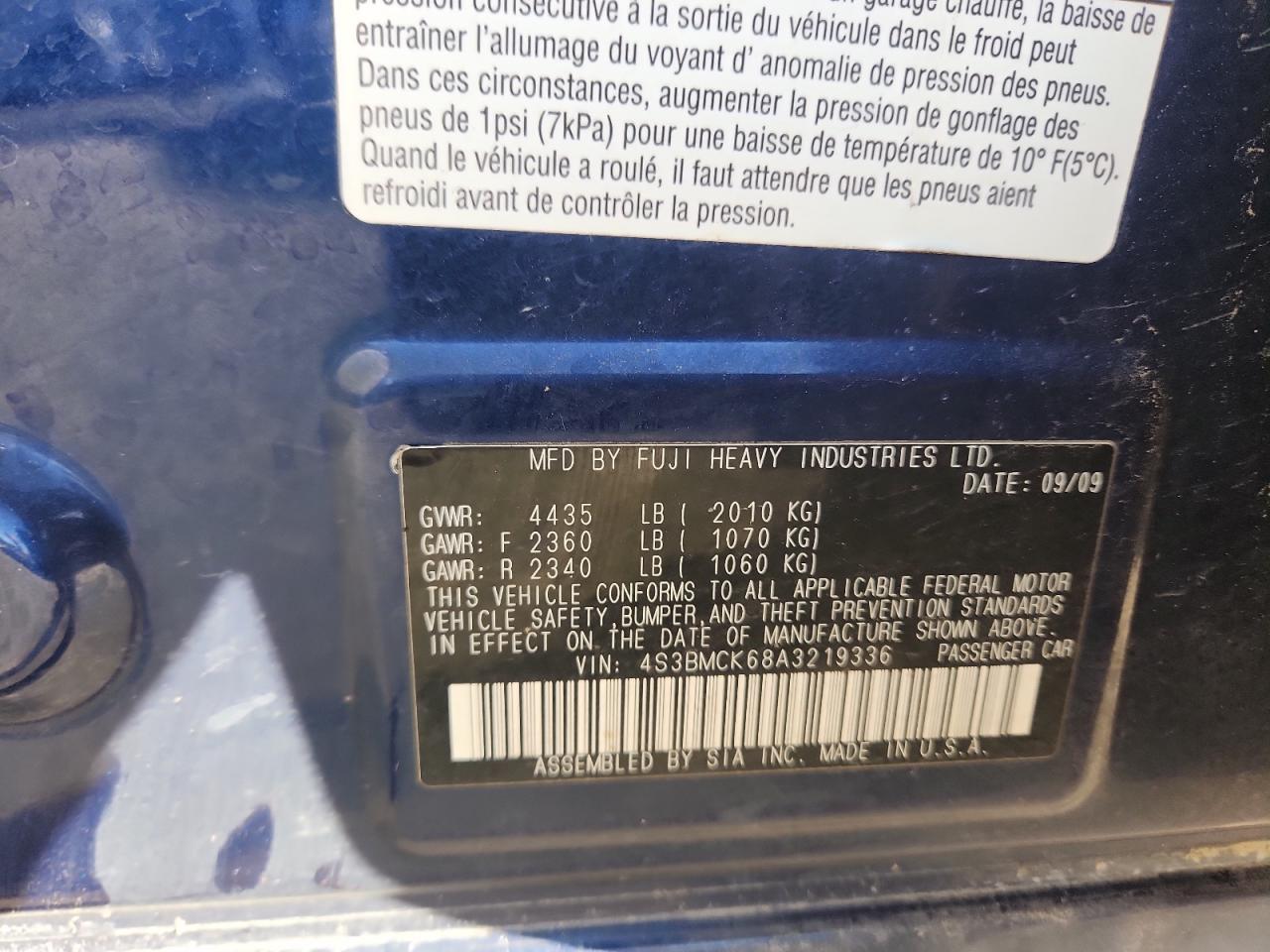 2010 SUBARU Legacy