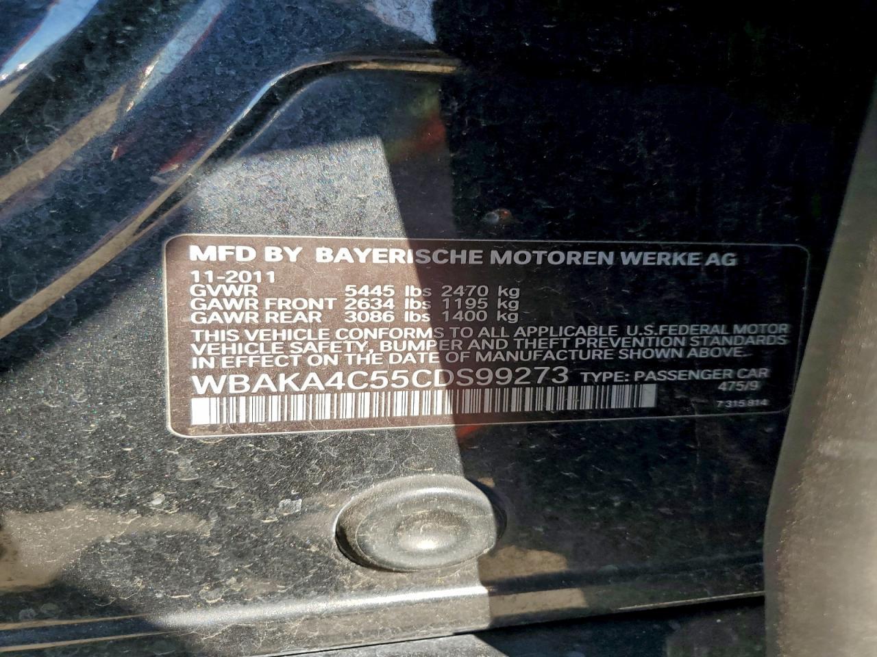2012 BMW 7 series