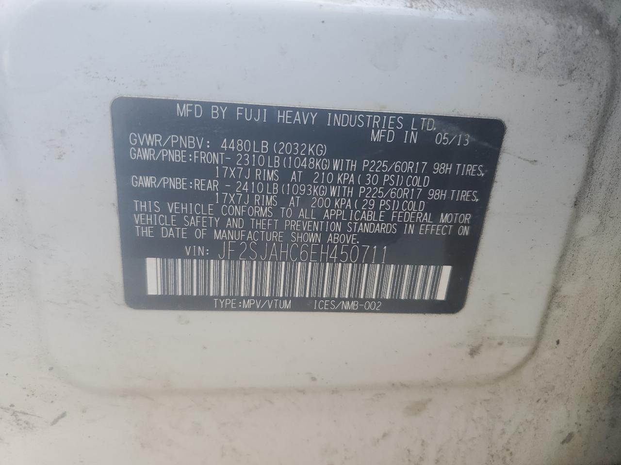2014 SUBARU FORESTER