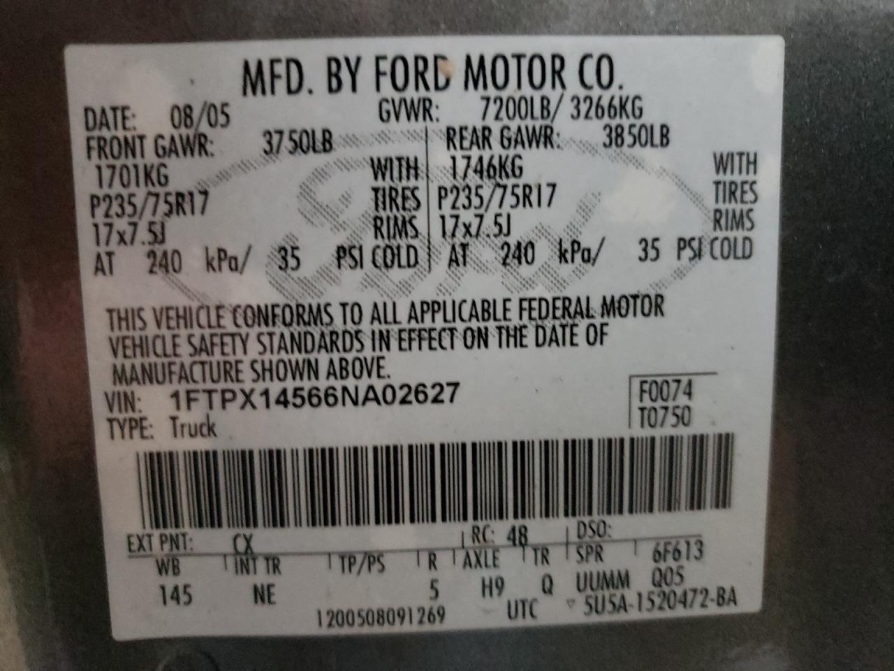 2006 FORD F-150
