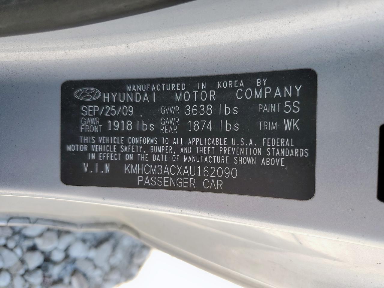 2010 HYUNDAI ACCENT