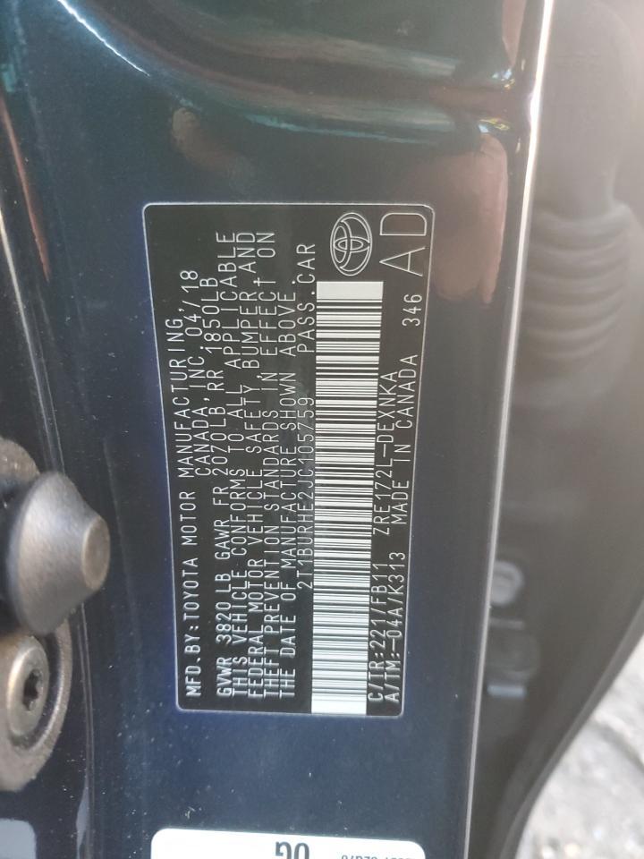 2018 TOYOTA COROLLA