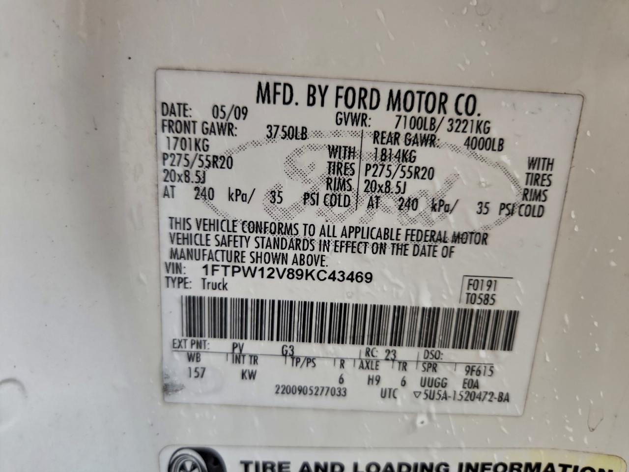 2009 FORD F-150