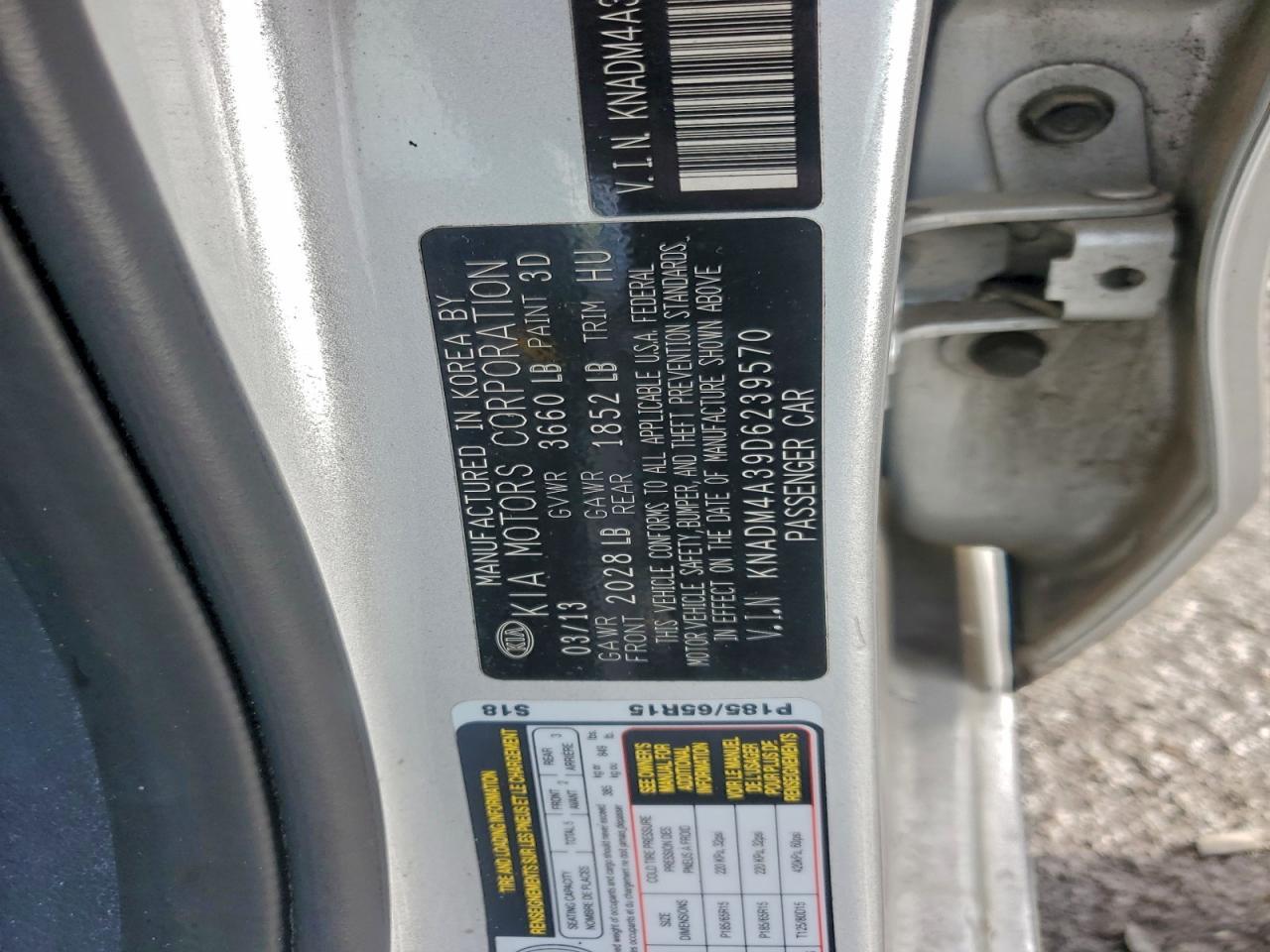 2013 KIA RIO