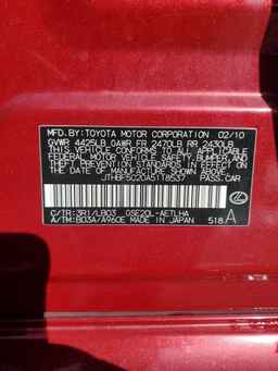 2010 LEXUS IS 250