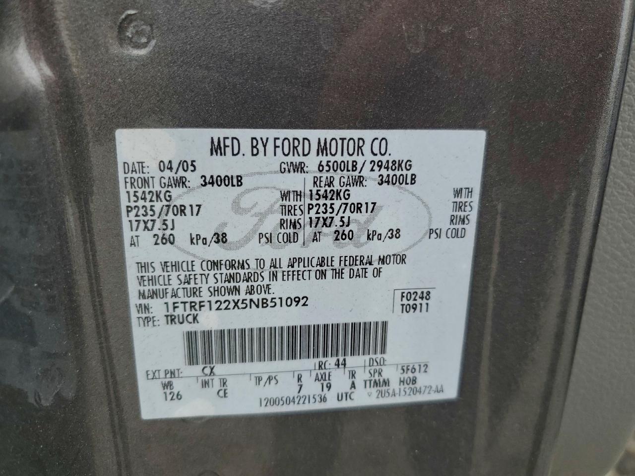 2005 FORD F-150