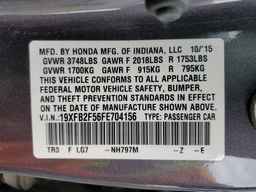 2015 HONDA CIVIC
