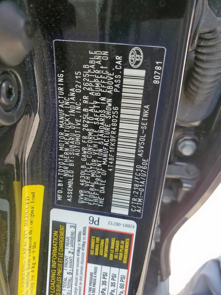 2015 TOYOTA CAMRY