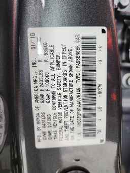 2010 HONDA ACCORD