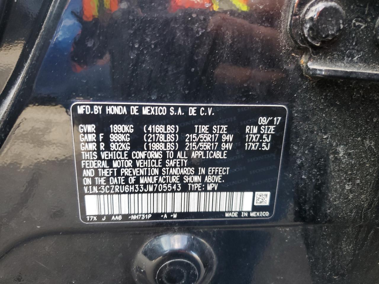 2018 HONDA HR-V