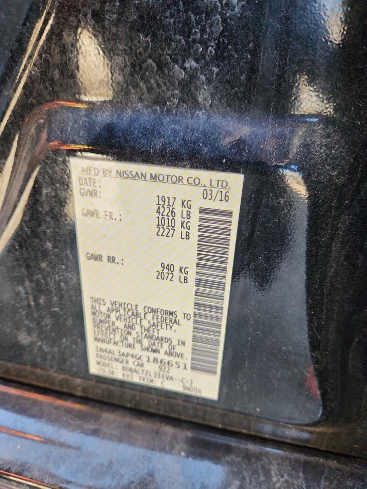 2016 NISSAN ALTIMA