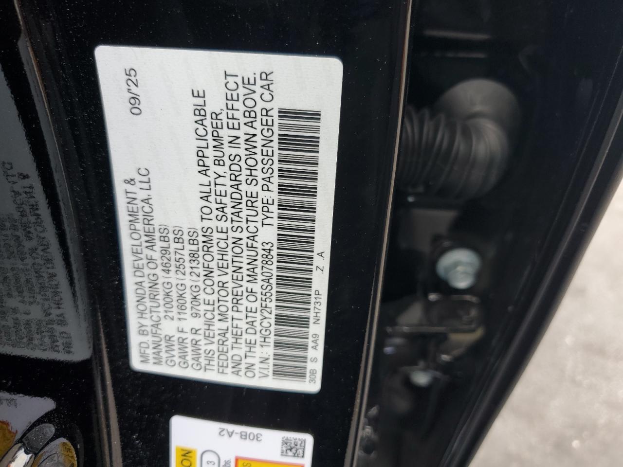 2025 HONDA ACCORD
