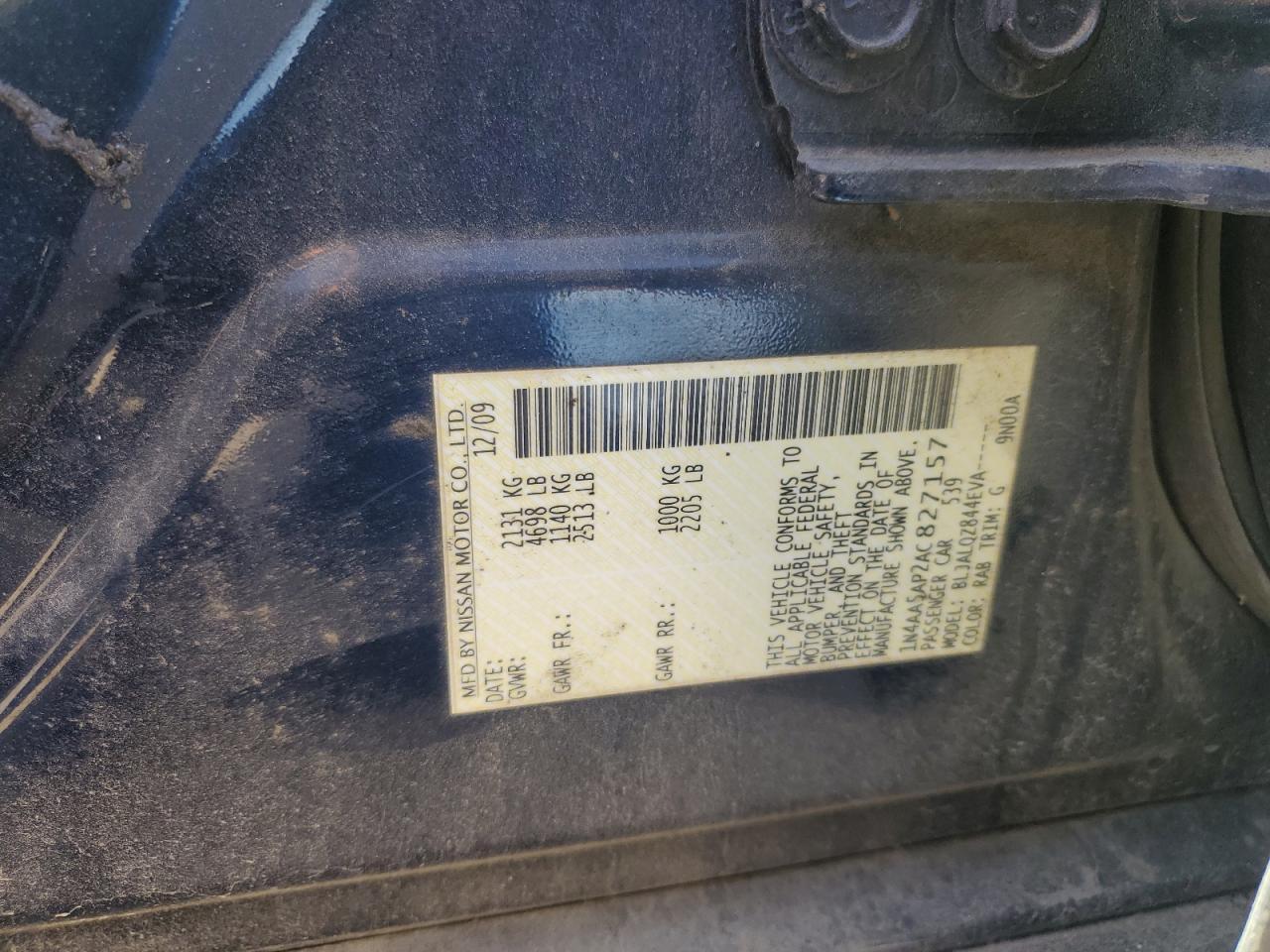 2010 NISSAN Maxima