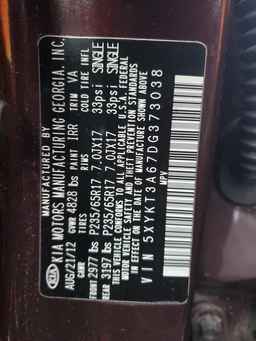 2013 KIA SORENTO