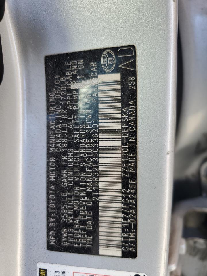 2005 TOYOTA COROLLA